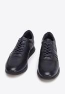Férfi perforált bőr cipők, sötétkék, 93-M-509-N-40, Fénykép 2