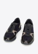 Férfi sneakers velúr- és szemes bőrből, sötétkék, 92-M-300-7-45, Fénykép 2