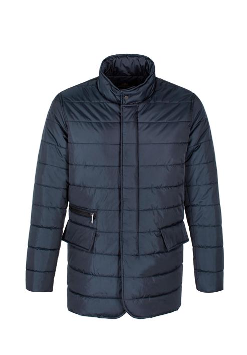 Férfi steppelt nylon kabát, sötétkék, 97-9D-450-1-XL, Fénykép 30