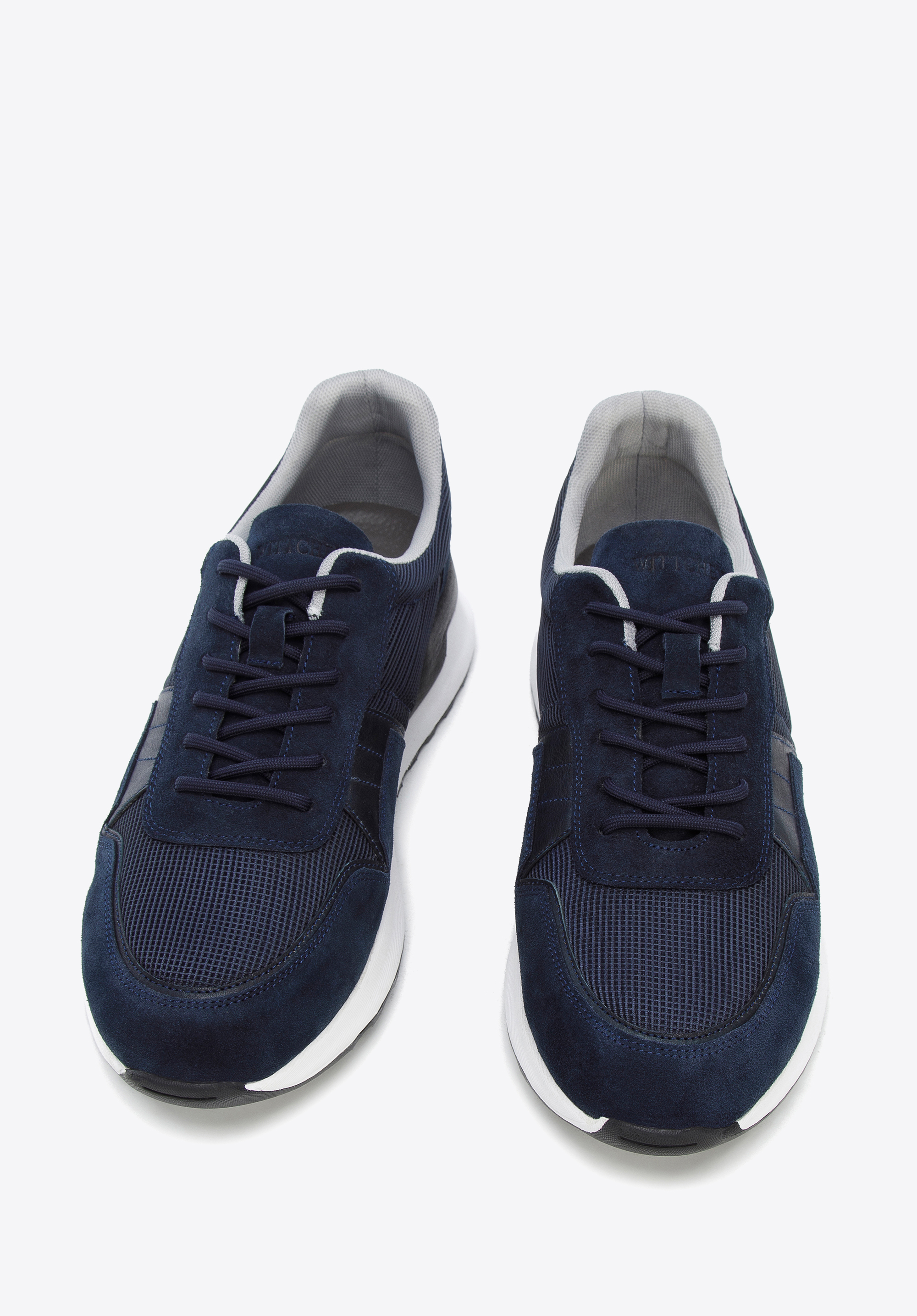 Férfi velúr sneakers elasztikus betétekkel, sötétkék, 96-M-513-N-39, Fénykép 1
