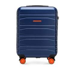Modern kabinbőrönd polikarbonátból, sötétkék, 56-3P-701-91, Fénykép 1