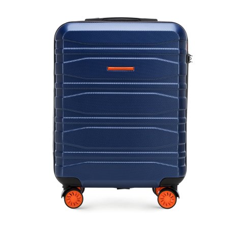 Modern kabinbőrönd polikarbonátból, sötétkék, 56-3P-701-1, Fénykép 1