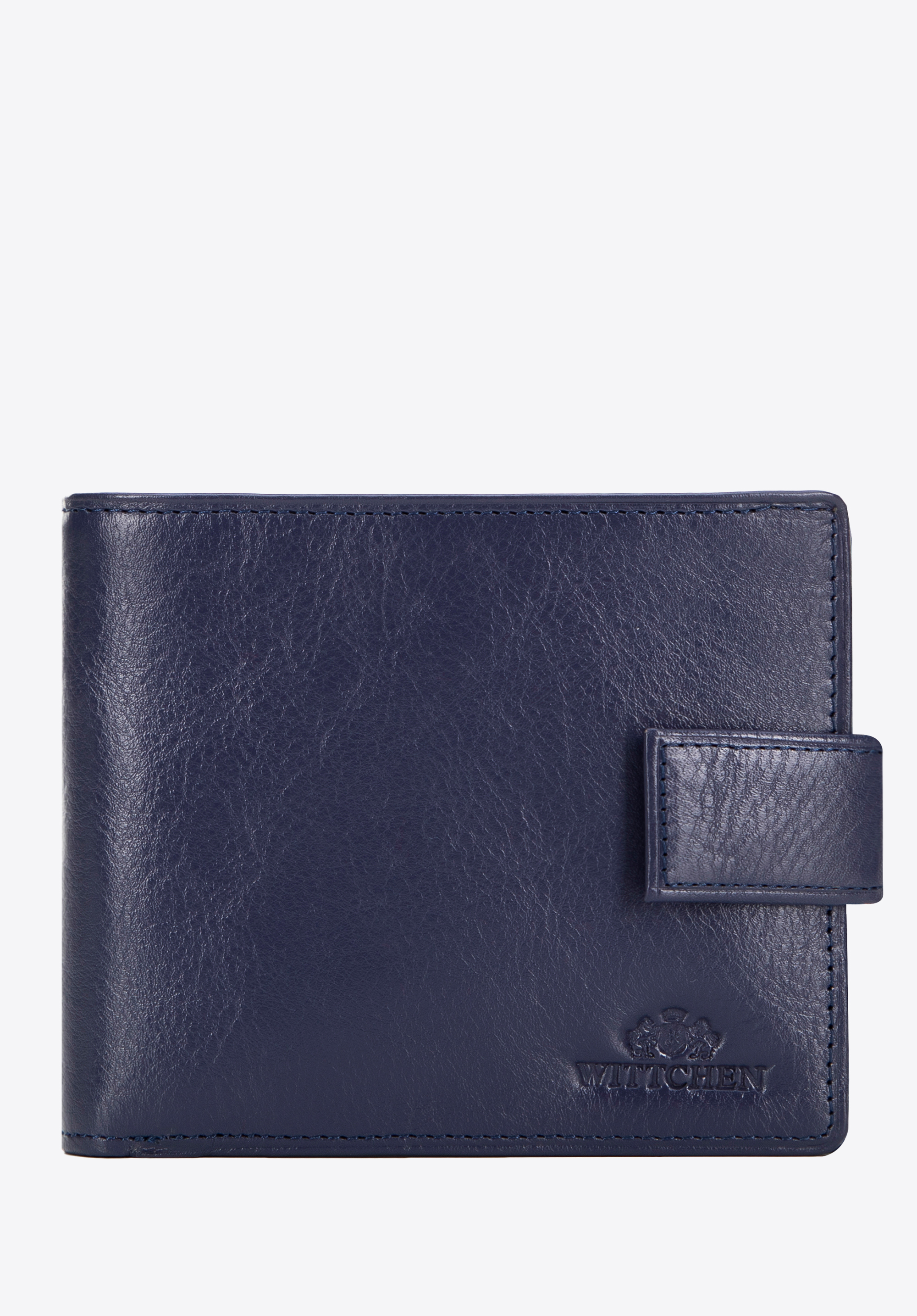Nagy férfi bőr pénztárca, sötétkék, 21-1-216-NL, Fénykép 1