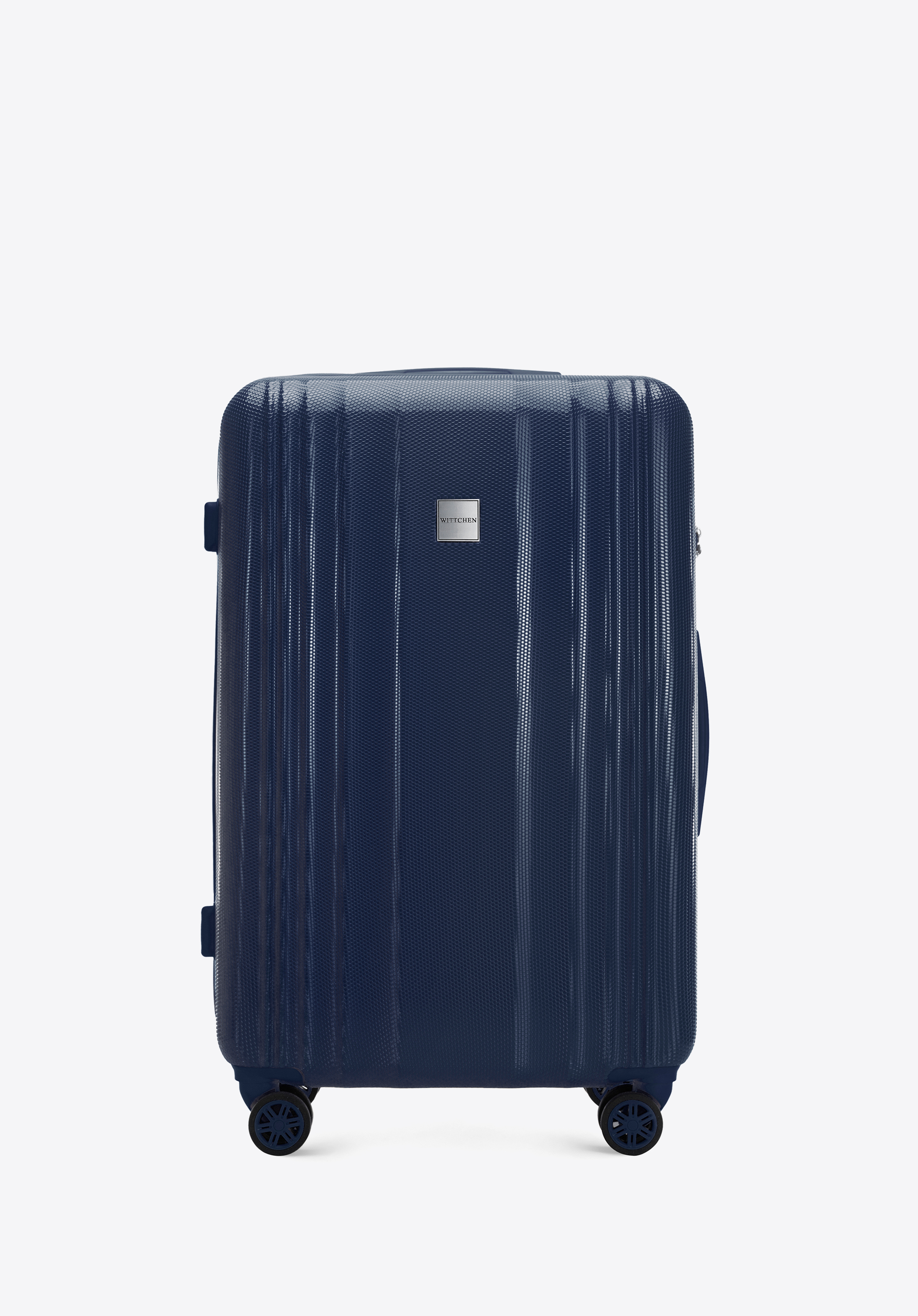 Nagyméretű polikarbonát bőrönd, méhsejt motívummal