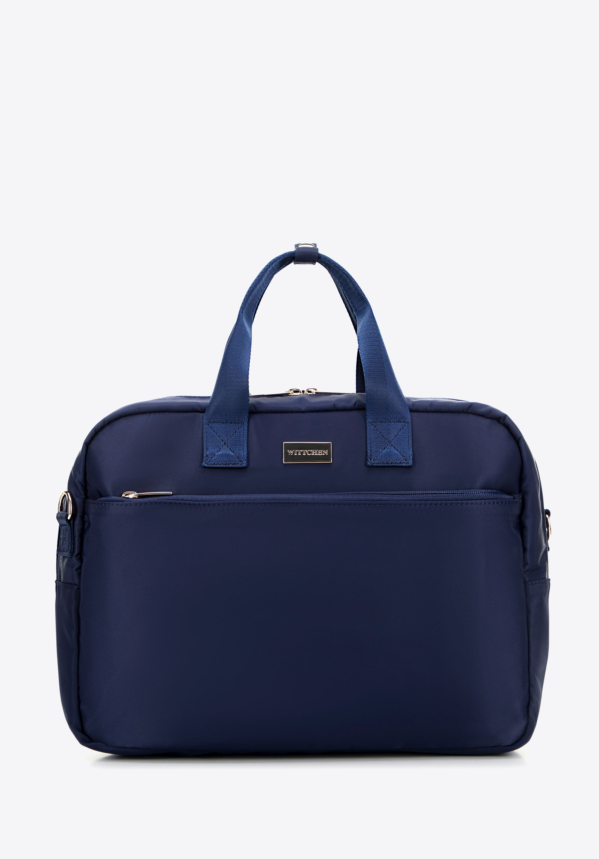 Női 15"-es nylon laptoptáska, sötétkék, 29-3P-203-90, Fénykép 1