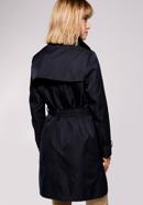 Női kétsoros trendi kabát, sötétkék, 92-9N-401-7-2XL, Fénykép 3
