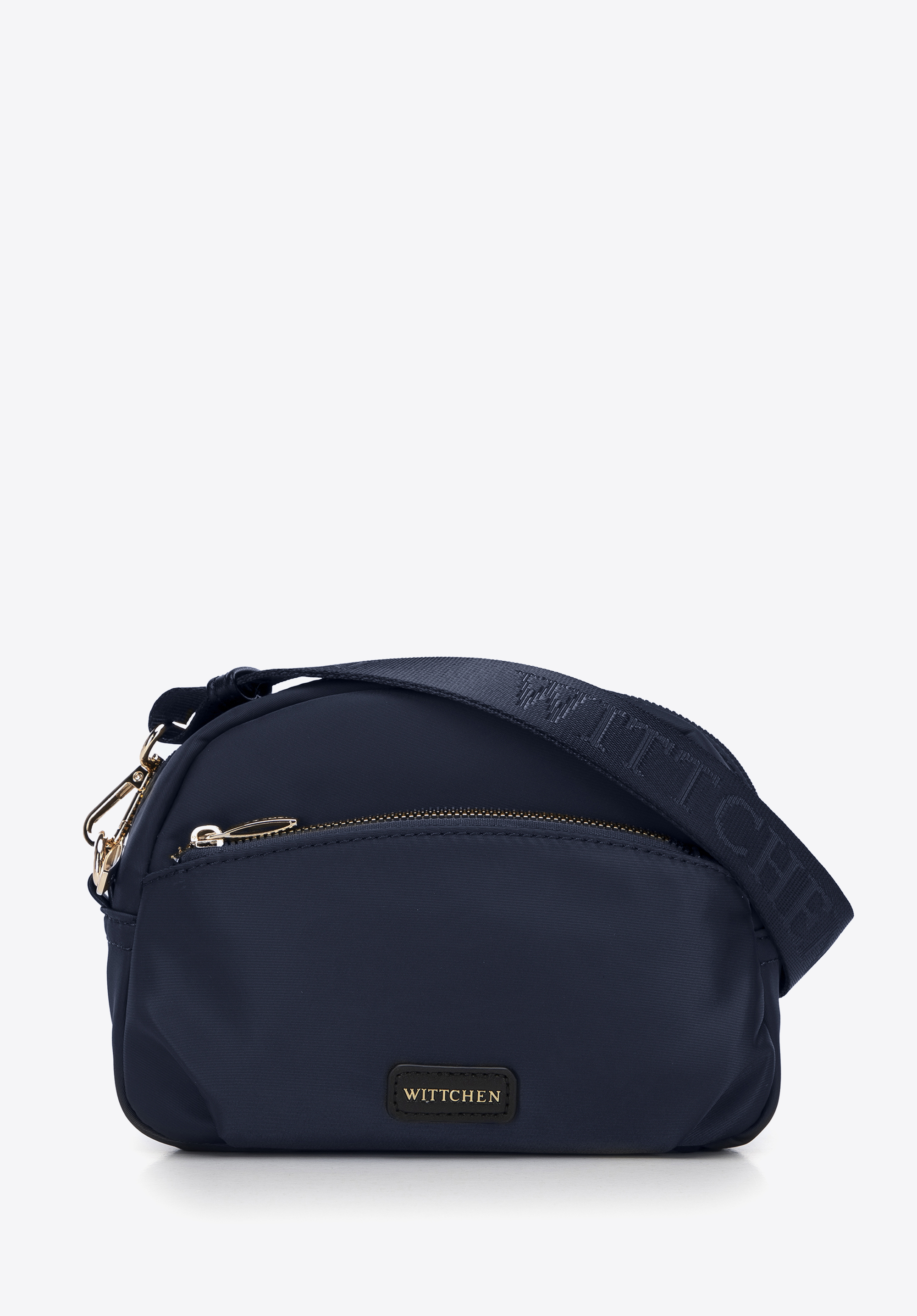 Női crossbody táska nejlonból, sötétkék, 99-4Y-101-7, Fénykép 1