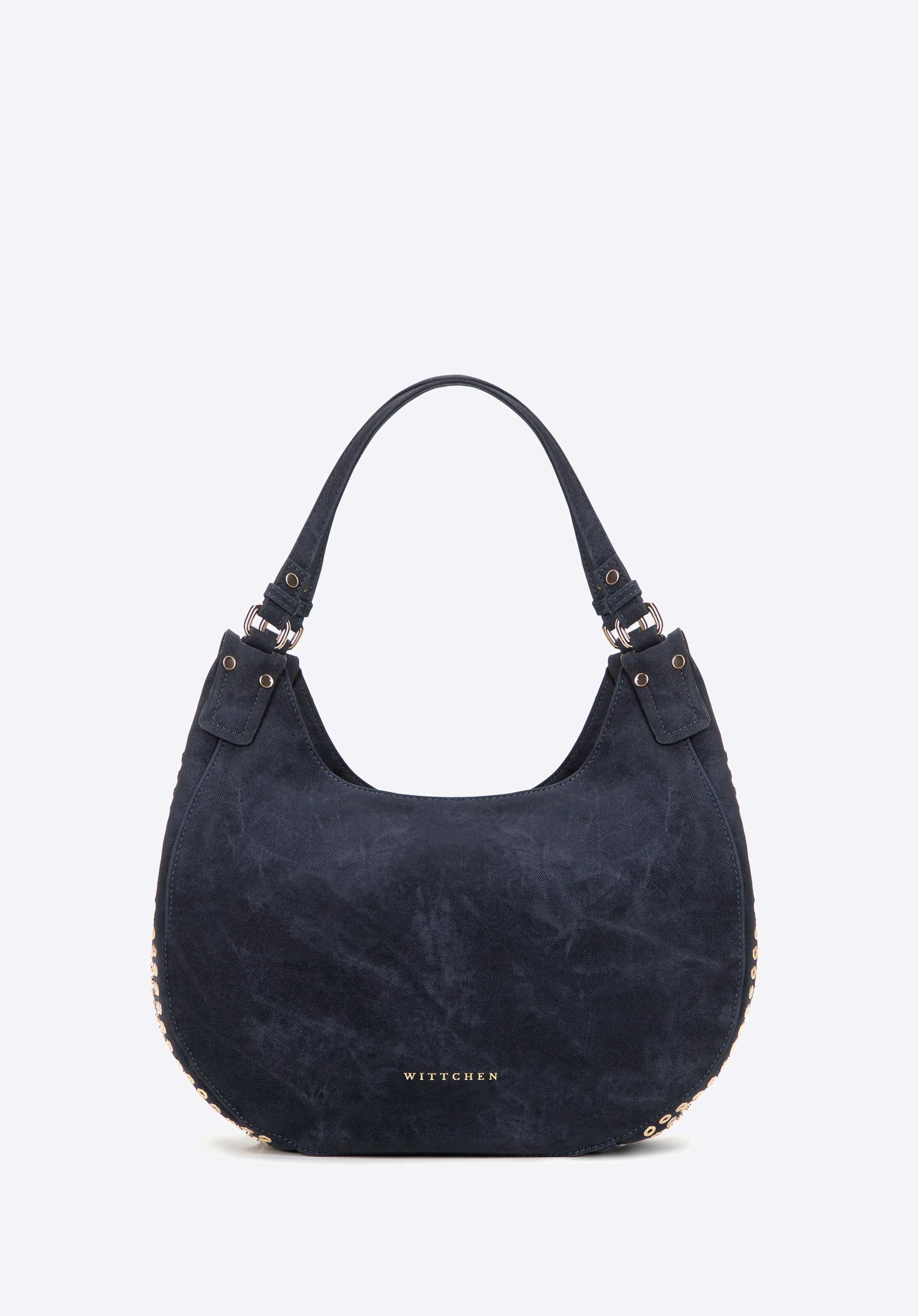 Női táska dekoratív strasszokkal, sötétkék, 101-4Y-711-1, Fénykép 1