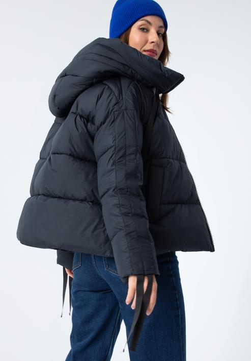 Női oversize kabát, sötétkék, 97-9D-401-N-XL, Fénykép 7