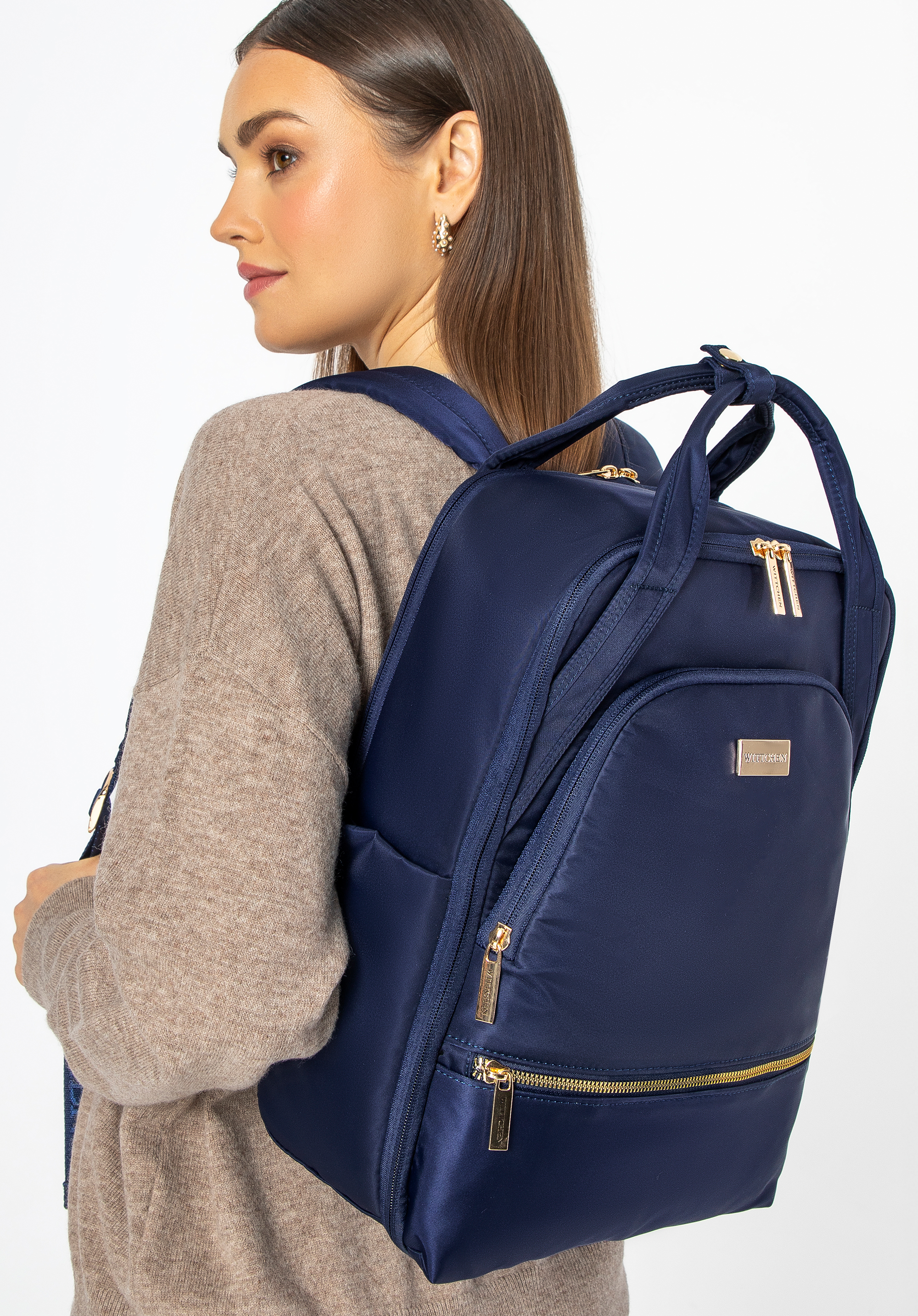 Nylon 15,6&quot; laptop hátizsák, sötétkék, 29-3P-201-90, Fénykép 1