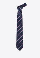 Mintás selyem nyakkendő, sötétkék-sötétvörös, 97-7K-002-X2, Fénykép 2
