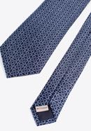 Mintás selyem nyakkendő, sötétkék-szürke, 97-7K-002-X3, Fénykép 4