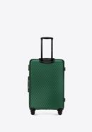 Nagy bőrönd ABS-ből átlós vonalakkal, sötétzöld, 56-3A-743-80, Fénykép 3