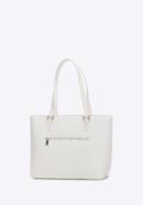 Klasická dámská kabelka z ekologické kůže, špinavě bílá, 98-4Y-213-1, Obrázek 3