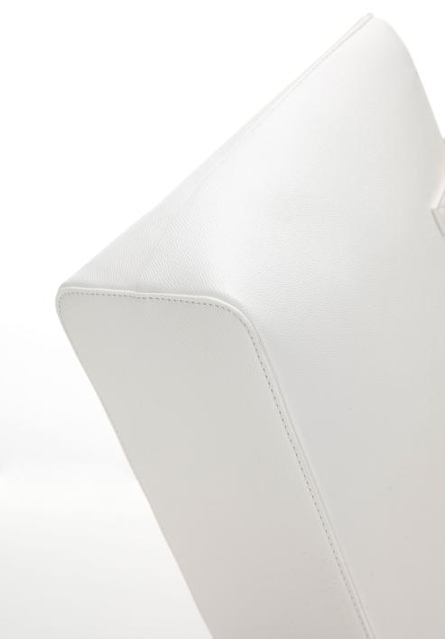 Klasická dámská kabelka z ekologické kůže, špinavě bílá, 98-4Y-213-1, Obrázek 5