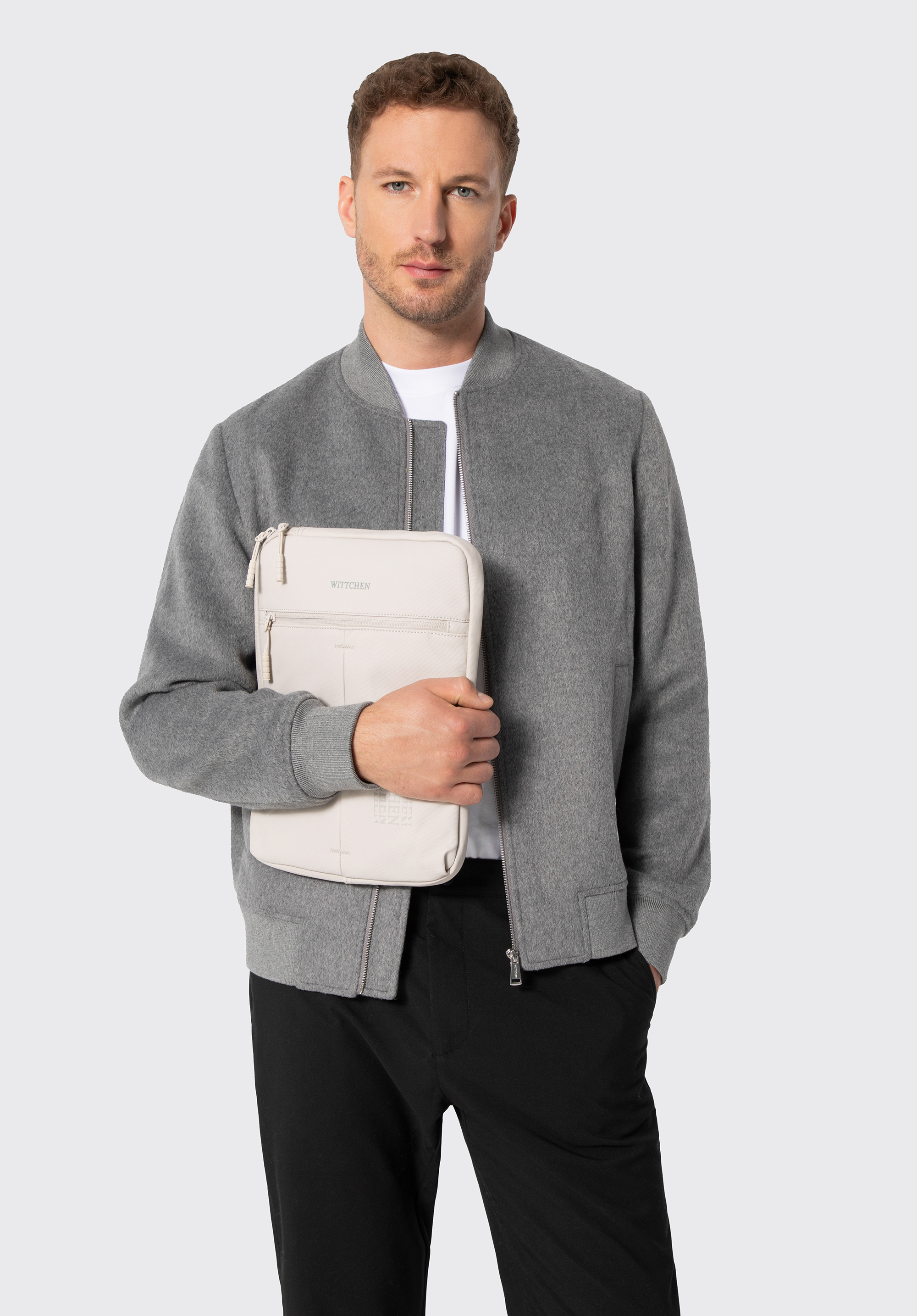 Pouzdro na notebook 13”/14”, špinavě bílá, 102-3P-808-0, Obrázek 1