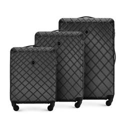 Комплект чемоданов, сталь - черный, 56-3A-55S-10, Фотография 1