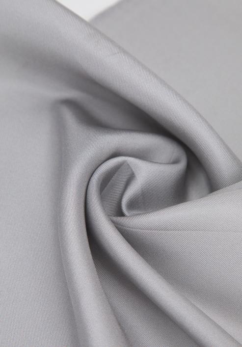Jednobarevný hedvábný kapesníček, stříbrno-černá, 96-7P-001-7, Obrázek 5