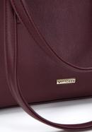 Malá tříkomorová dámská kabelka z ekologické kůže, švestka, 97-4Y-513-3, Obrázek 5