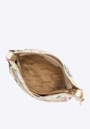Dámská kabelka z ekologické kůže s květinami, světle béžová, 98-4Y-203-1, Obrázek 3