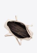 Kožená kabelka s malými nýtky, světle béžová, 98-4E-608-0, Obrázek 4