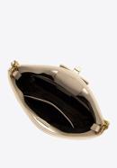 Prošívaná kožená dámská kabelka s řetízkem, světle béžová, 98-4E-211-1, Obrázek 3