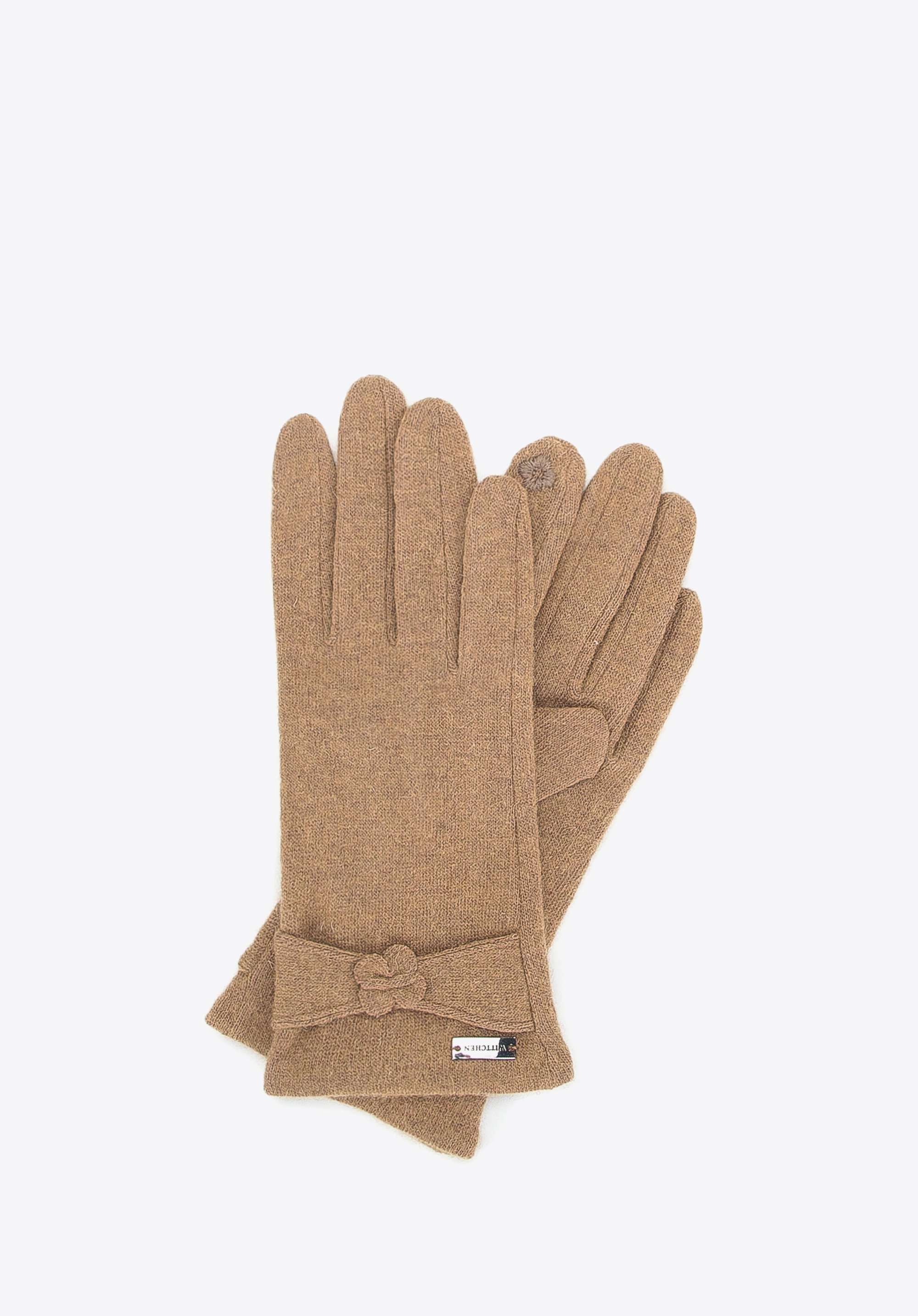 Dámské rukavice, světle hnědá, 47-6A-001-9-U, Obrázek 1