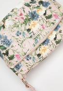 Dámská kabelka z ekologické kůže s květinami, světle růžová, 98-4Y-203-P, Obrázek 4