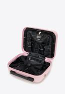 Kosmetická taška ABS z geometrickým ražením, světle růžová, 56-3A-754-91, Obrázek 3