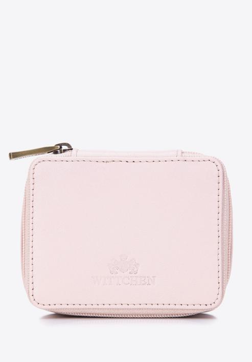 Kožená mini kosmetická taška, světle růžová, 98-2-003-55, Obrázek 1