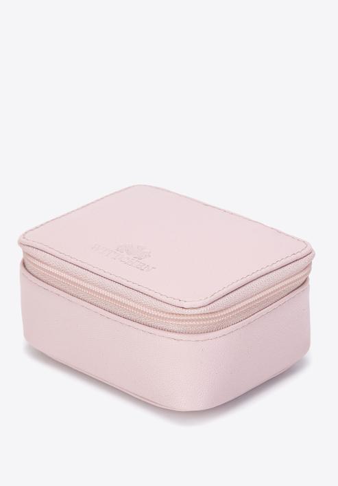 Kožená mini kosmetická taška, světle růžová, 98-2-003-N, Obrázek 2