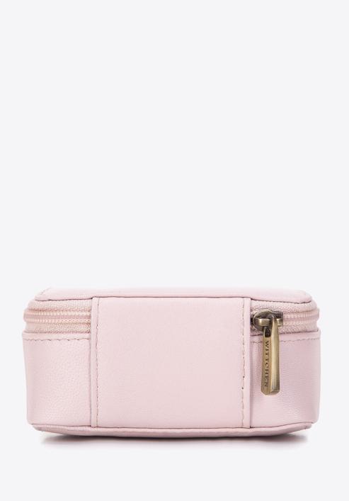 Kožená mini kosmetická taška, světle růžová, 98-2-003-55, Obrázek 4
