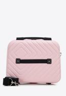 Kosmetická taška ABS z geometrickým ražením, světle růžová, 56-3A-754-91, Obrázek 4