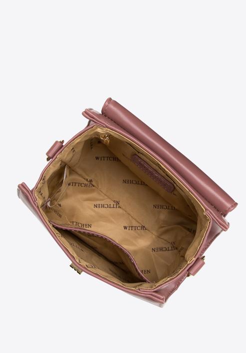 Dámská kabelka s pletenou rukojetí, světle růžový, 97-4Y-221-4, Obrázek 3