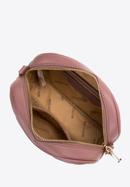 Dámská kabelka vyrobená z šikmo prošívané ekologické kůže, světle růžový, 97-4Y-758-1, Obrázek 4