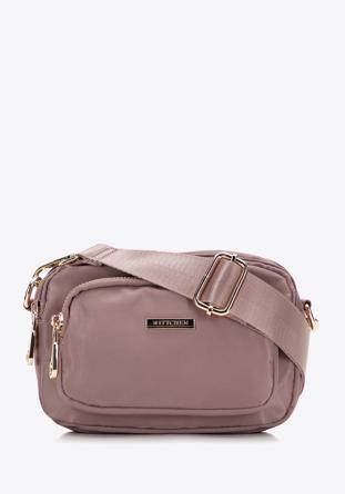 Dámská malá nylonová taška, světle růžový, 98-4Y-103-P, Obrázek 1