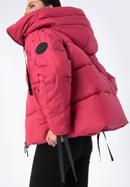 Dámská prošívaná bunda s manžetami na rukávech, světle růžový, 97-9D-401-G-L, Obrázek 3