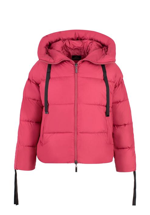 Dámská prošívaná bunda s manžetami na rukávech, světle růžový, 97-9D-401-1-M, Obrázek 30
