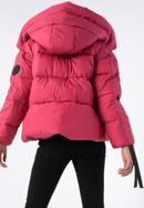 Dámská prošívaná bunda s manžetami na rukávech, světle růžový, 97-9D-401-P-XL, Obrázek 5