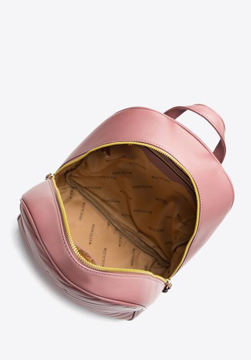 Dámský batoh vyroben z ekologické kůže, světle růžový, 97-4Y-759-P, Obrázek 3