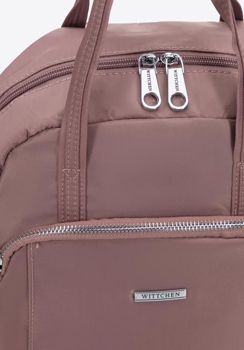 Dámský nylonový batoh, světle růžový, 98-4Y-101-Z, Obrázek 4