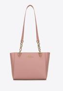 Malá dámská kožená kabelka s řetízkem, světle růžový, 98-4E-611-P, Obrázek 2