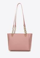 Malá dámská kožená kabelka s řetízkem, světle růžový, 98-4E-611-P, Obrázek 3