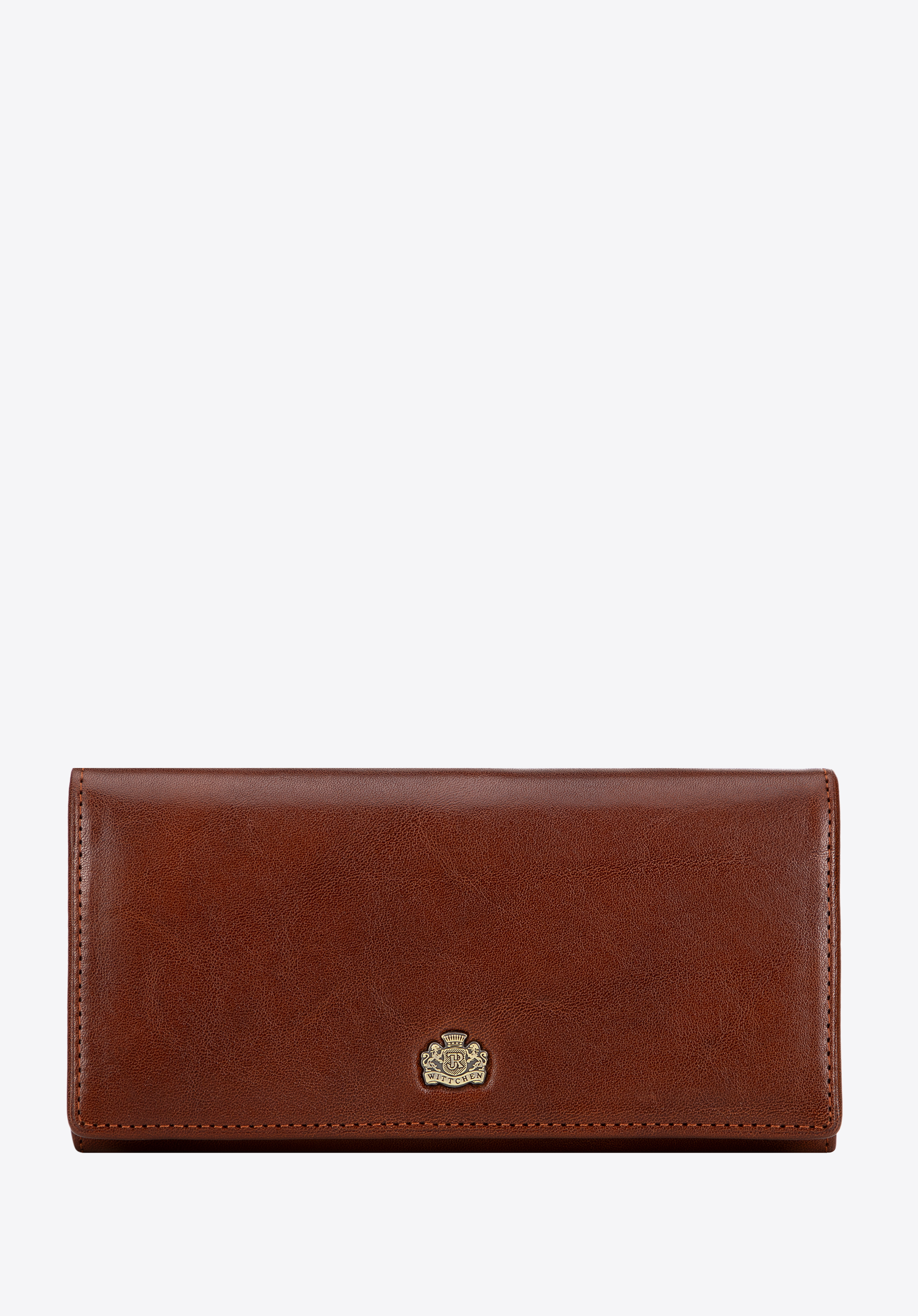 Dámska kožená peňaženka s erbom veľká, svetlohnedá, 10-1-075-3, Obrázok 1
