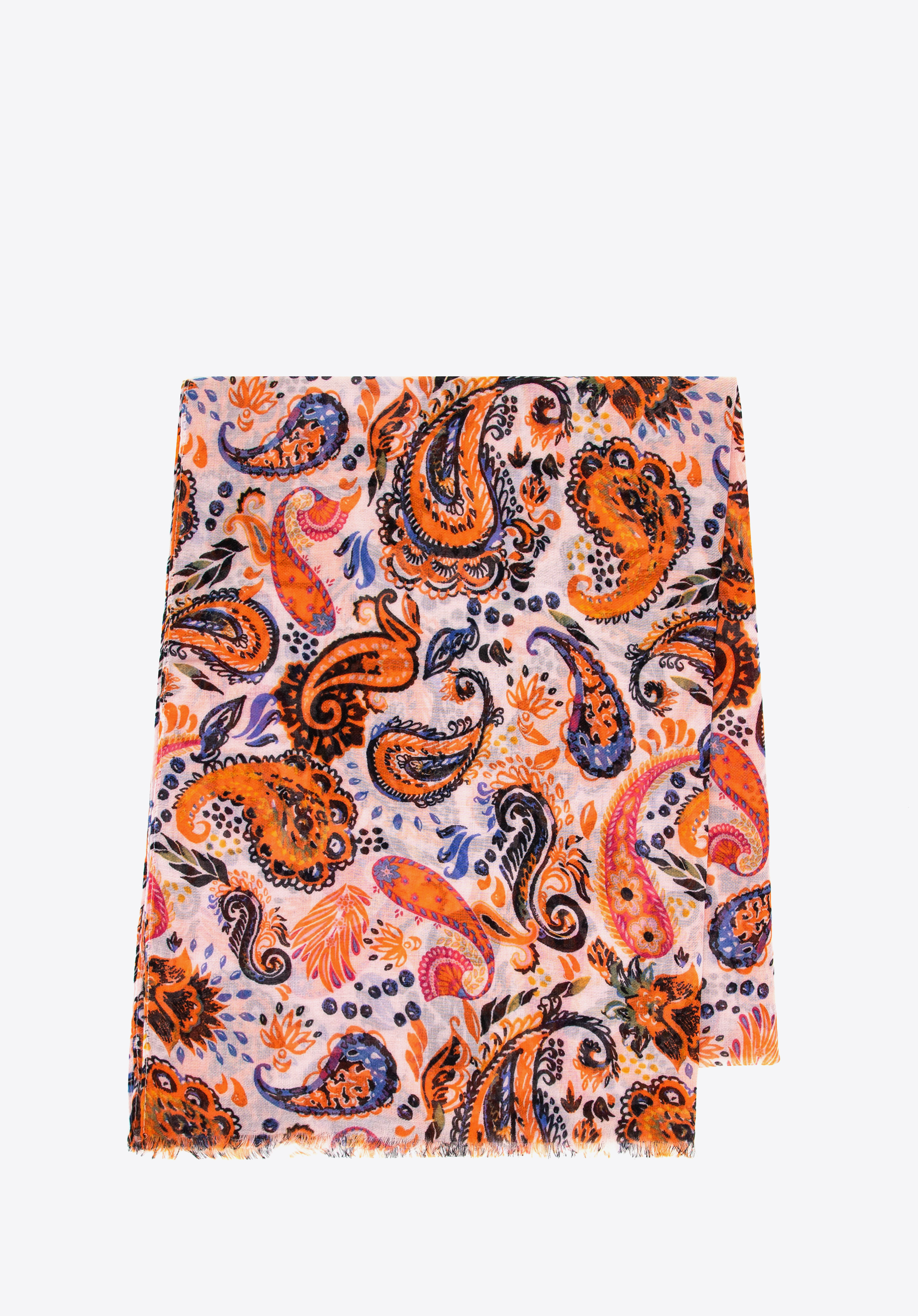 Női paisley mintás sál, színes, 100-7D-011-X, Fénykép 1
