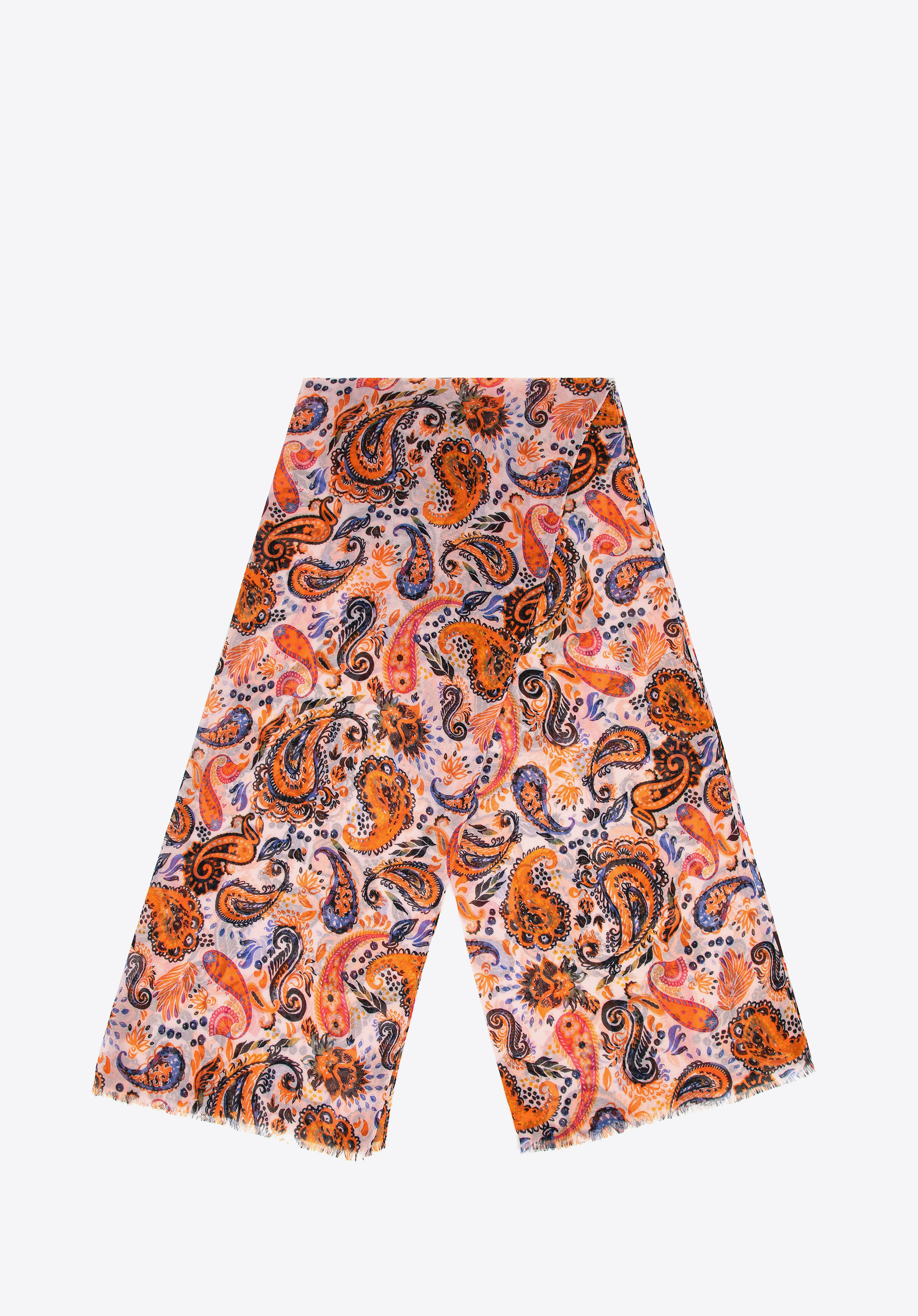 Női paisley mintás sál, színes, 100-7D-011-X, Fénykép 1