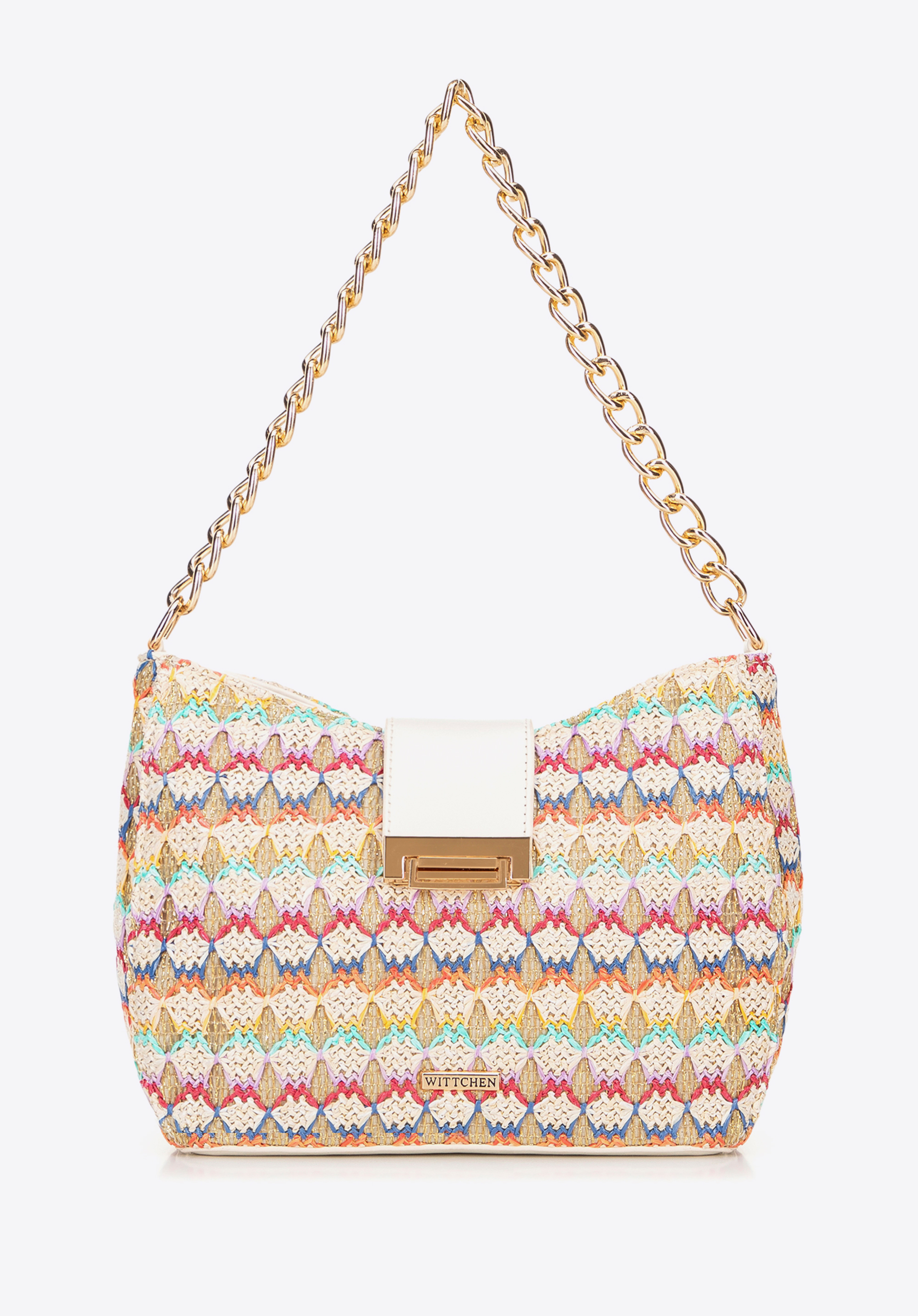 Női szőtt crossbody táska, színes, 100-4Y-415-X1, Fénykép 1