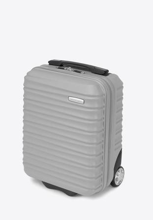ABS bordázott kézipoggyász bőrönd, szürke, 56-3A-315-01, Fénykép 1