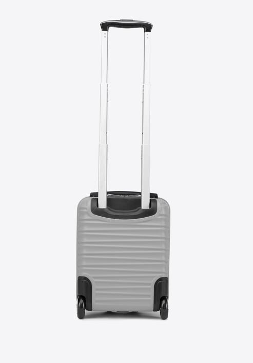 ABS bordázott kézipoggyász bőrönd, szürke, 56-3A-315-11, Fénykép 3