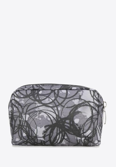 Kisméretű női neszeszer táska, szürke fekete, 95-3-101-P, Fénykép 4